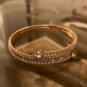 Swarovski Twisty Bangle in Rose Gold